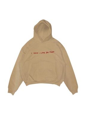 Selena Gomez Tan Crewneck Hoodie i said I loved you first